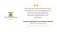Rural Transformation Journey of the Tshivhase Royal Council